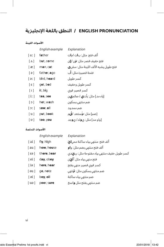 Aper&ccedil;u du contenu 3_Arabic Essential Dictionary