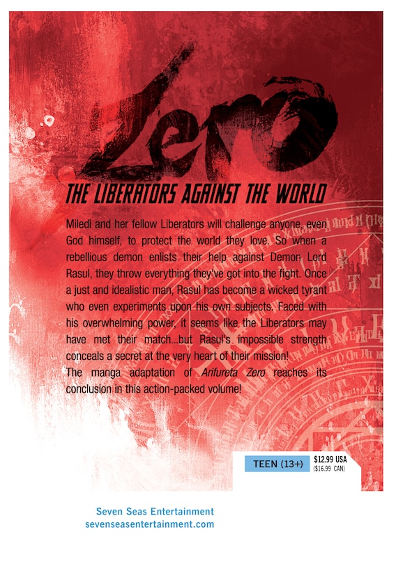 Back cover_Arifureta: From Commonplace to World's Strongest ZERO (Manga) Vol. 8