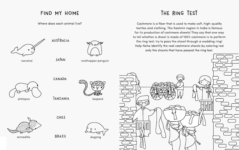 Aper&ccedil;u du contenu 3_Around the World Coloring Book