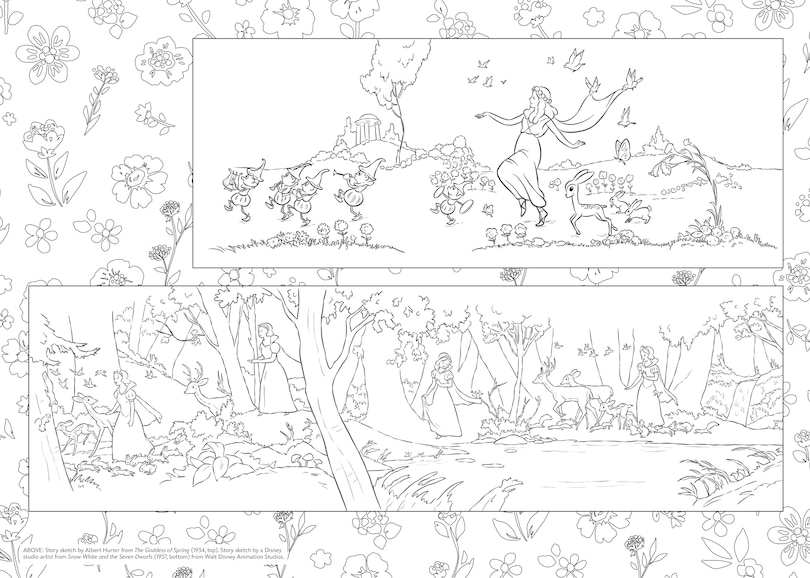Sample content 4_Art of Coloring: Disney 100 Years of Wonder