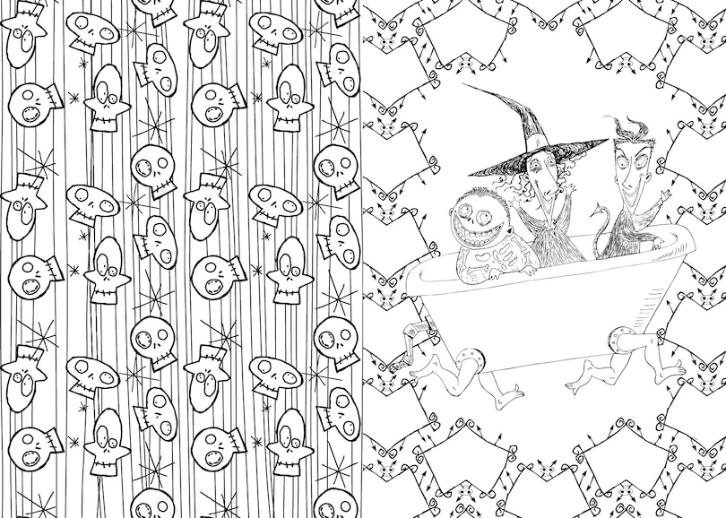 Sample content 3_Art of Coloring: Disney Tim Burton's The Nightmare Before Christmas