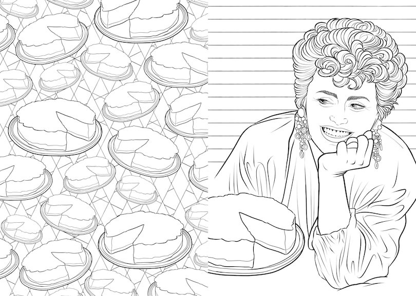 Sample content_Art Of Coloring: Golden Girls