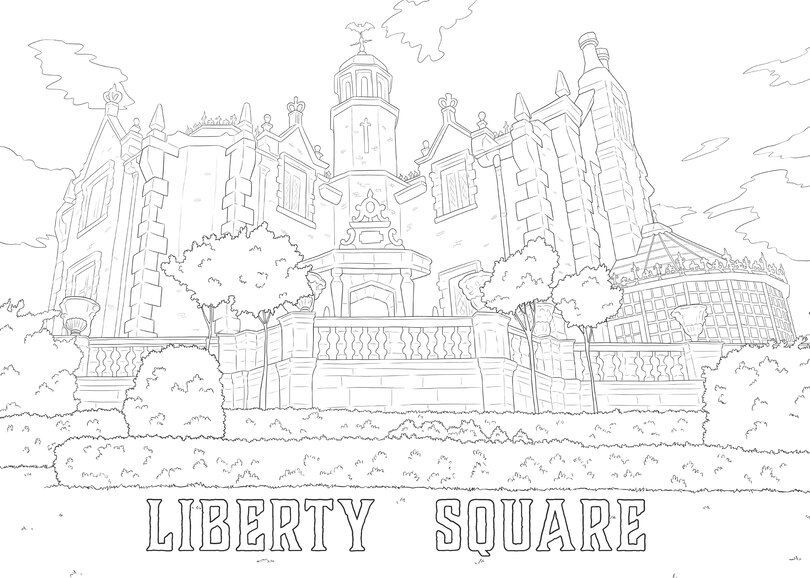 Sample content 2_Art of Coloring: The Haunted Mansion