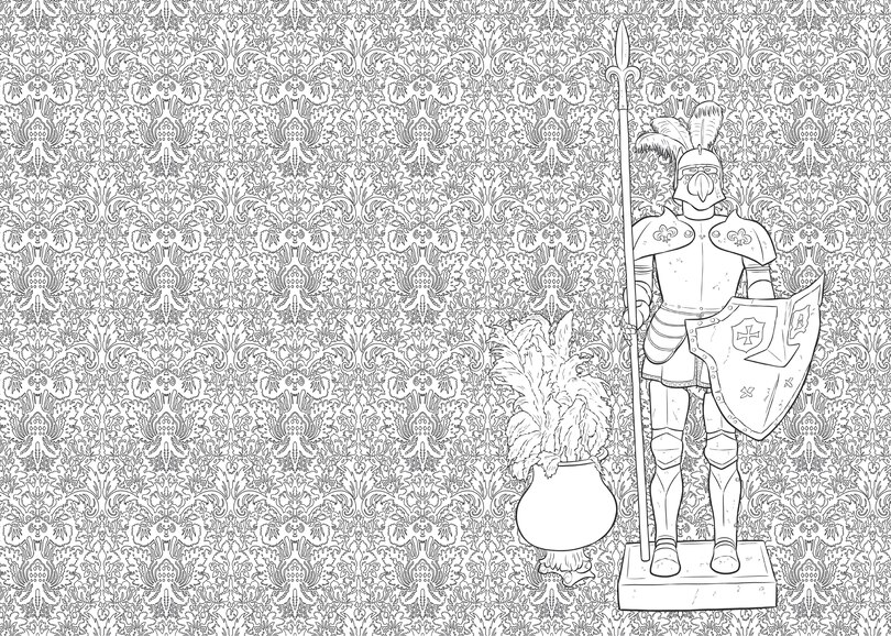 Sample content 3_Art of Coloring: The Haunted Mansion
