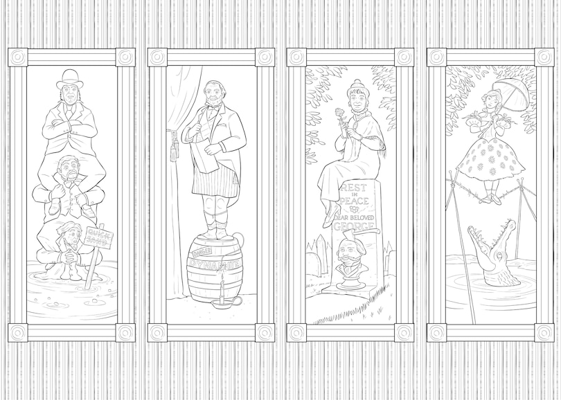 Sample content 4_Art of Coloring: The Haunted Mansion