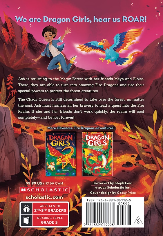 Back cover_Ash the Blaze Dragon (Dragon Girls #17)