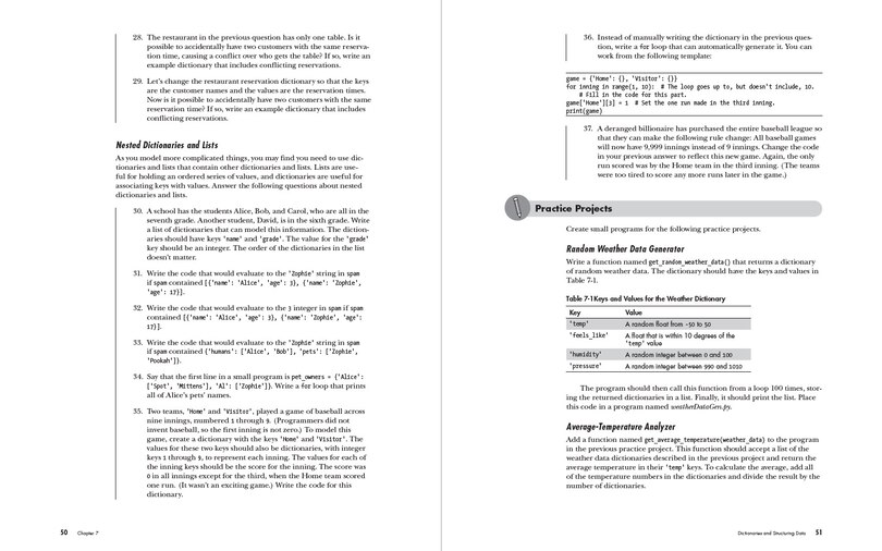 Aperçu du contenu 4_Automate the Boring Stuff Workbook