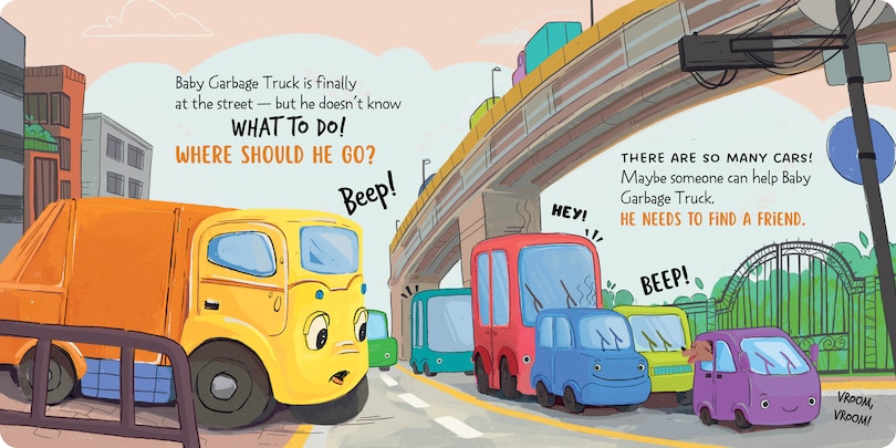 Sample content_Baby Garbage Truck Makes Friends