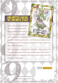 Back cover_Backstabbed in a Backwater Dungeon: My Party Tried to Kill Me, But Thanks to an Infinite Gacha I Got LVL 9999 Friends and Am Out For Revenge (Manga) Vol. 3