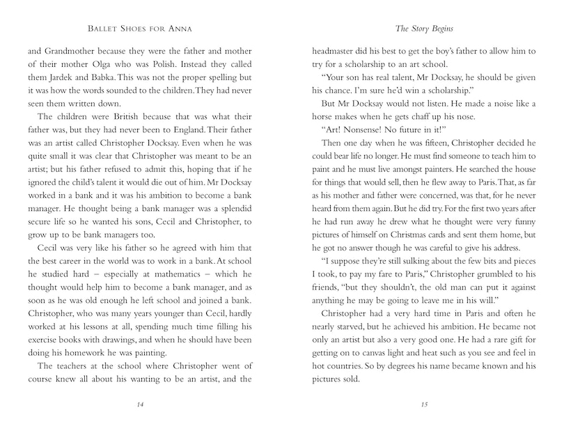 Aper&ccedil;u du contenu 3_Ballet Shoes for Anna