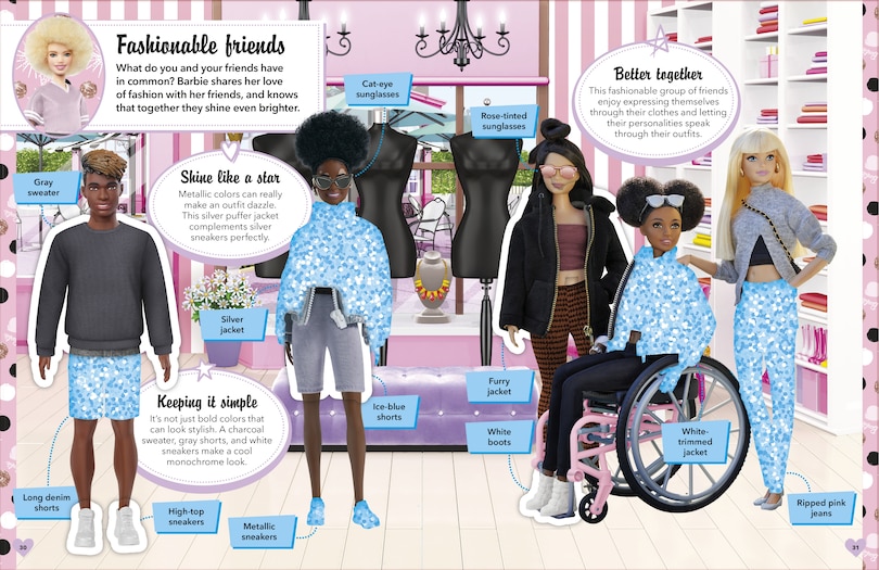 Aper&ccedil;u du contenu_Barbie Dress-Up Ultimate Sticker Collection