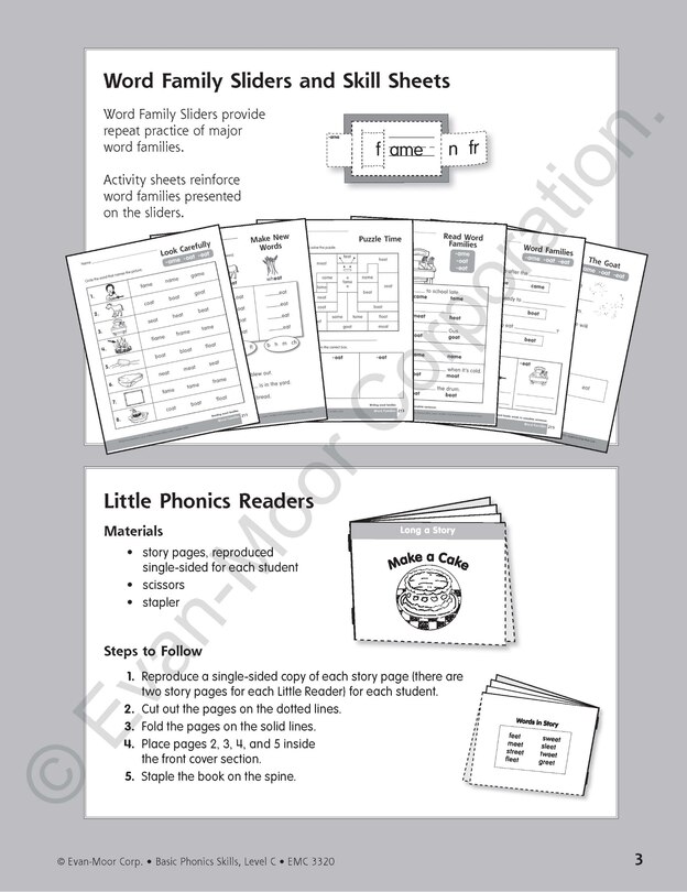 Sample content 2_Basic Phonics Skills, Grade 1 - 2 (Level C) Teacher Resource