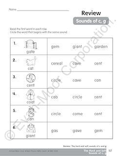 Sample content 3_Basic Phonics Skills, Grade 1 - 2 (Level C) Teacher Resource