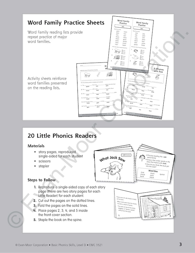 Sample content 2_Basic Phonics Skills, Grade 2 - 3 (Level D) Teacher Resource