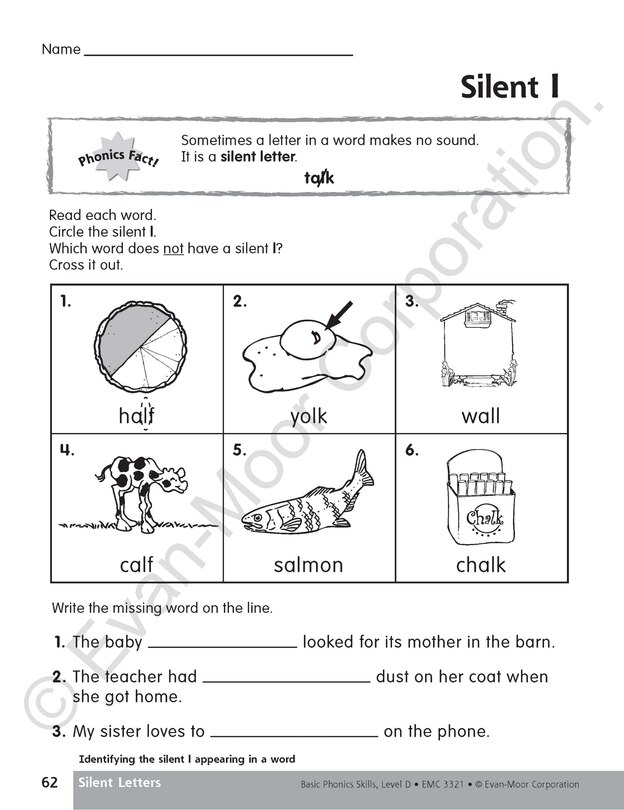 Sample content 3_Basic Phonics Skills, Grade 2 - 3 (Level D) Teacher Resource