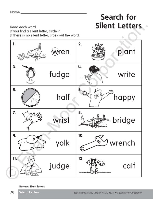 Sample content 4_Basic Phonics Skills, Grade 2 - 3 (Level D) Teacher Resource