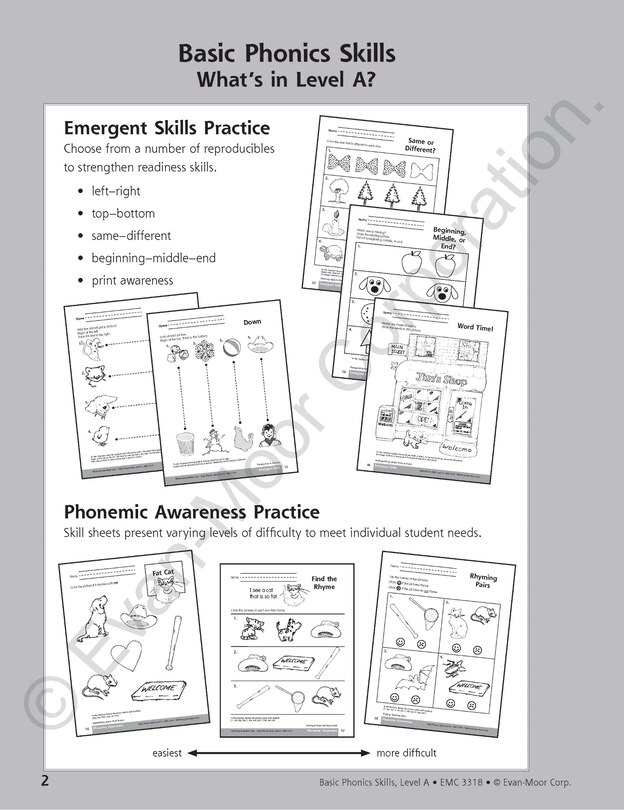 Aperçu du contenu_Basic Phonics Skills