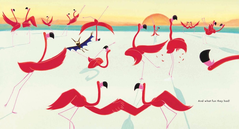 Sample content 3_Bat and Flamingo