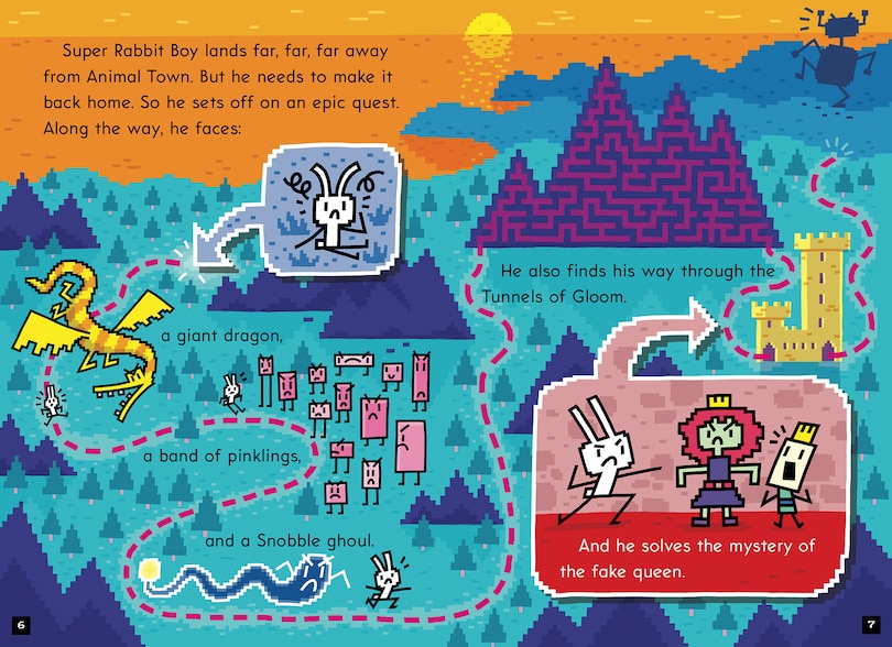 Aper&ccedil;u du contenu 3_Battle of the Super Rabbit Boys!: A Branches Book (Press Start! #18)