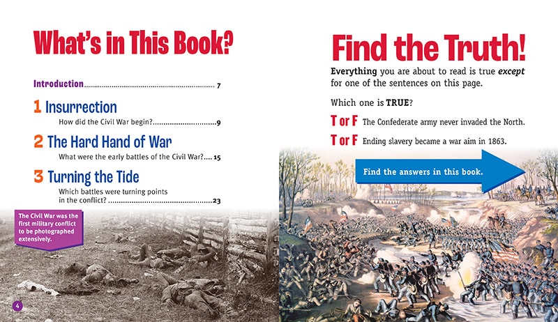 Table of contents_Battles of the American Civil War