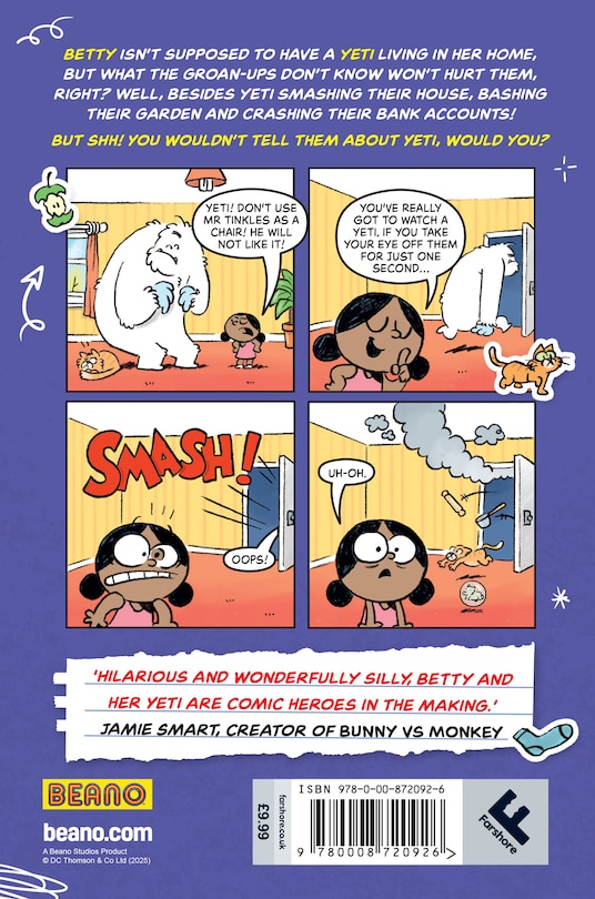 Couverture arrière_BEANO Betty and the Yeti: Friends at First Fart