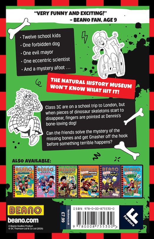 Couverture arri&egrave;re_Beano Dennis & Gnasher: Mischief at the Museum