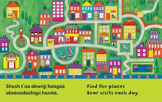 Aper&ccedil;u du contenu_Bear About Town (Bilingual Navajo & English)