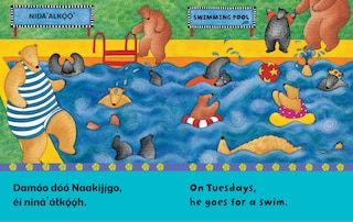 Aper&ccedil;u du contenu 3_Bear About Town (Bilingual Navajo & English)