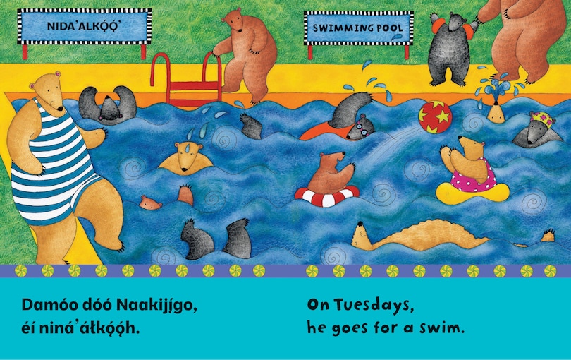 Aper&ccedil;u du contenu 3_Bear About Town (Bilingual Navajo & English)