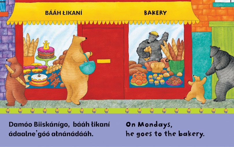 Aper&ccedil;u du contenu 4_Bear About Town (Bilingual Navajo & English)