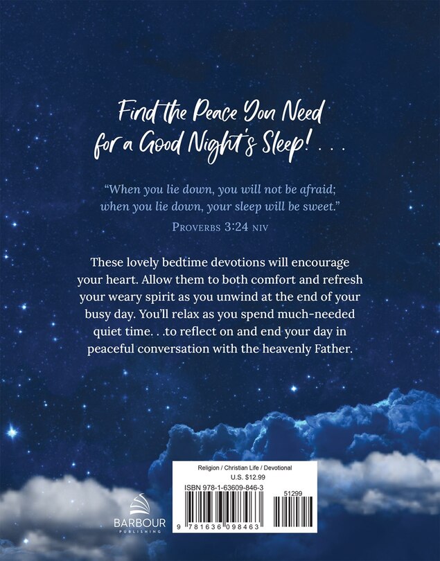 Back cover_Bedtime Devotions for Peaceful Sleep