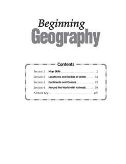 Sample content_Beginning Geography, Kindergarten - Grade 2 Teacher Resource