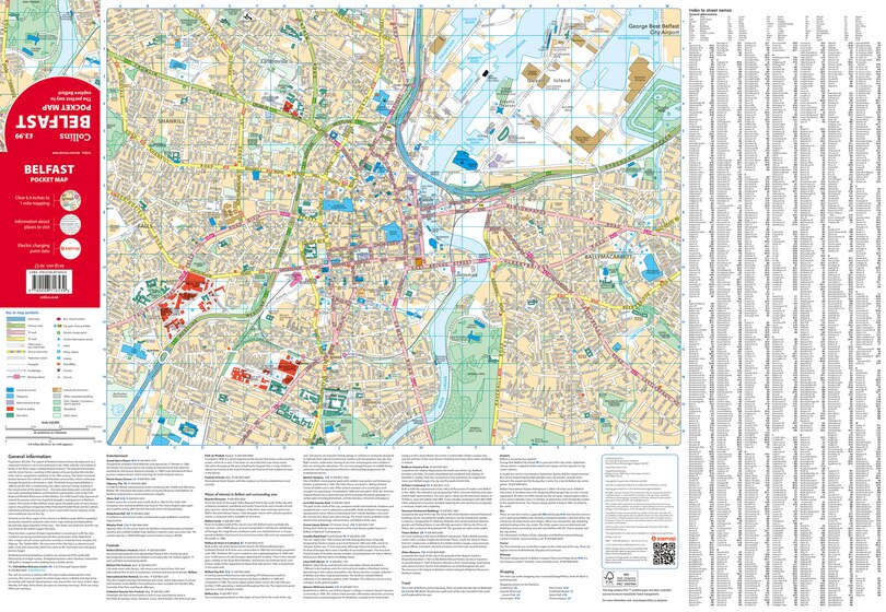 Aperçu du contenu_Belfast Pocket Map: The perfect way to explore Belfast