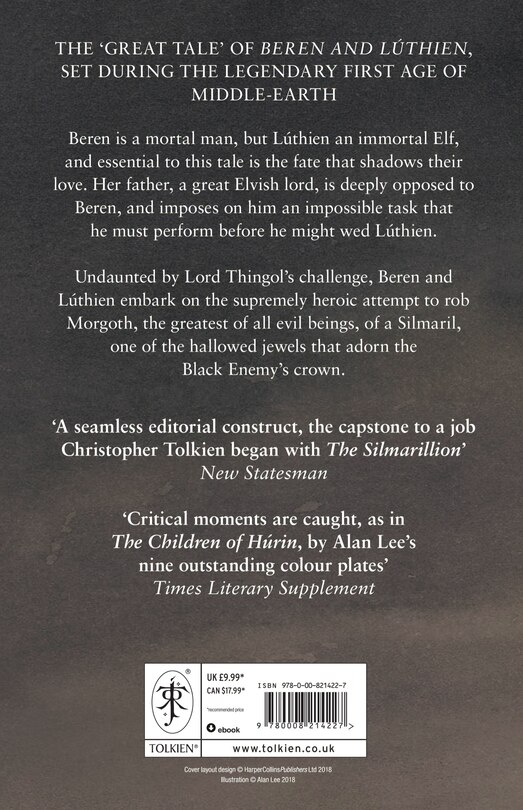 Back cover_Beren And L&uacute;thien