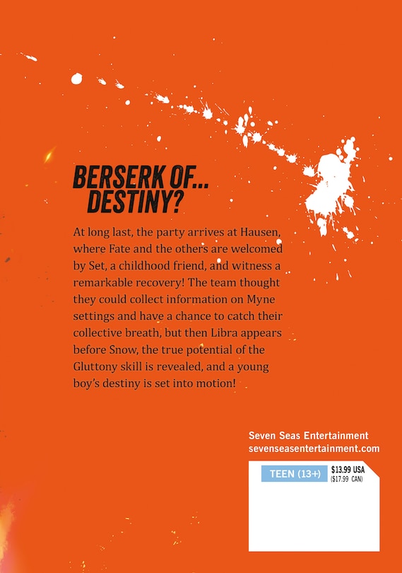 Couverture arri&egrave;re_Berserk of Gluttony (Manga) Vol. 13