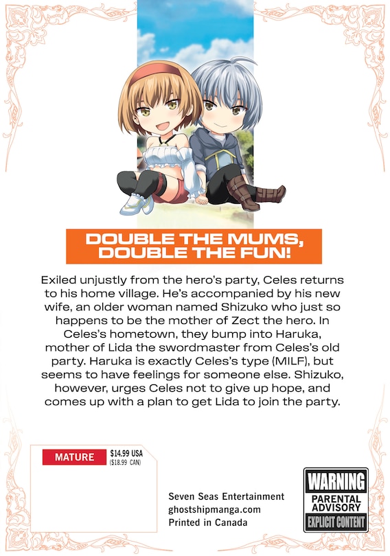 Back cover_Betrayed by the Hero, I Formed a MILF Party with His Mom! (Manga) Vol. 2