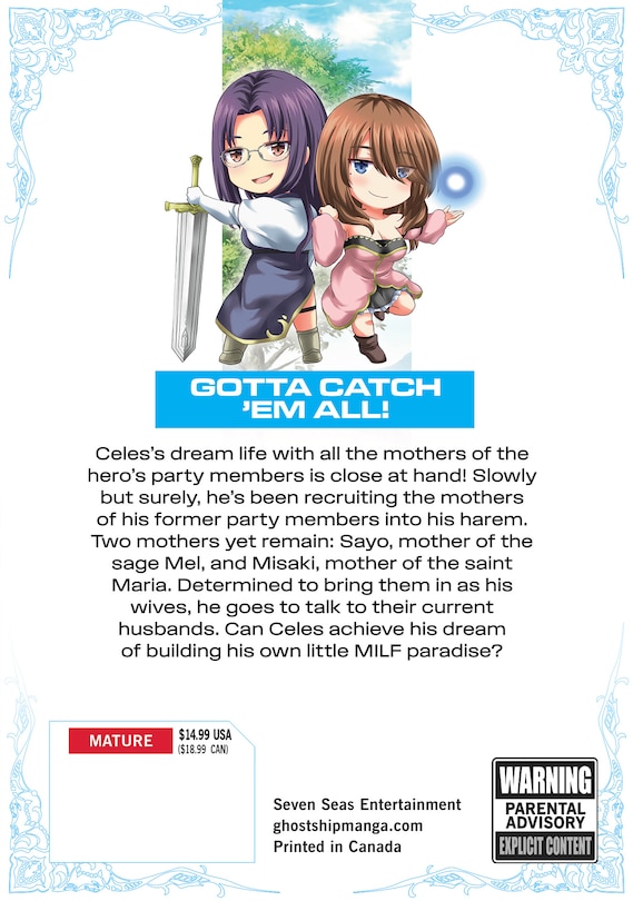 Back cover_Betrayed by the Hero, I Formed a MILF Party with His Mom! (Manga) Vol. 3