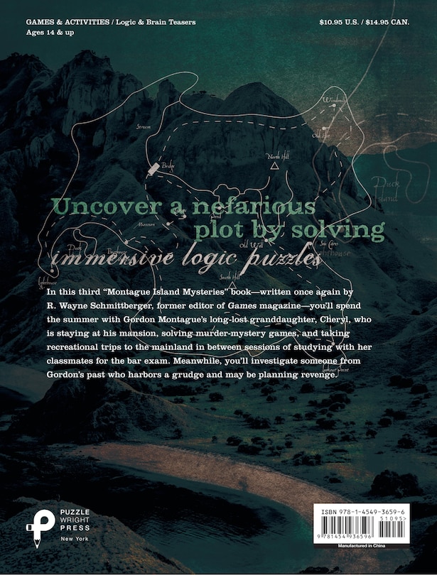 Back cover_Beyond Montague Island: Even More Mysteries And Logic Puzzles