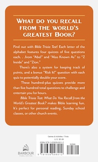 Back cover_Bible Trivia Test