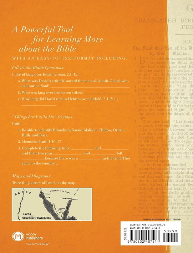 Back cover_Bible Workbook Volume 1 Old Testament