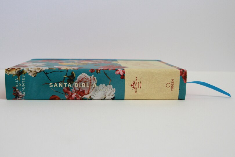 Sample content_Biblia de Apuntes RVR 1960 Tapa dura, Azul celeste con flores (Edición cantos pintados) / Spanish Journaling Bible RVR 1960 Hardcover Light Blue with Flowers