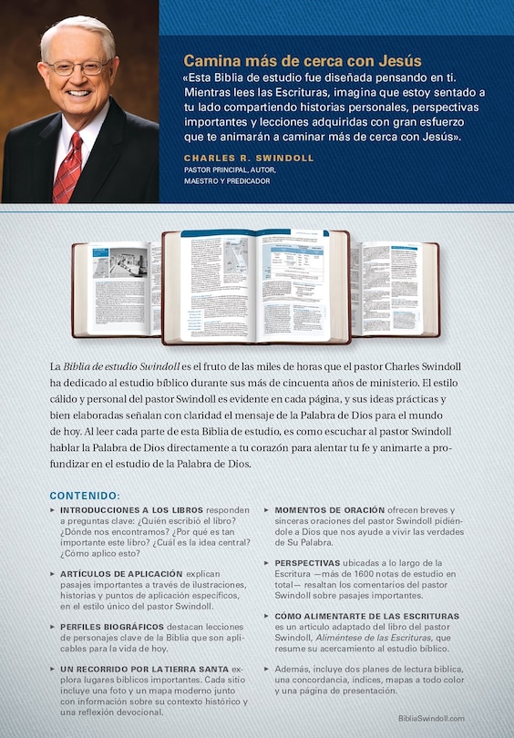 Back cover_Biblia de estudio Swindoll NTV (Tapa dura, Azul)