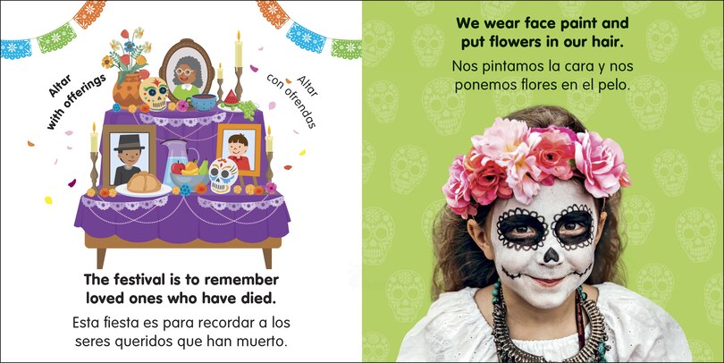 Sample content_Bilingual Baby's First Day of the Dead - Día de muertos