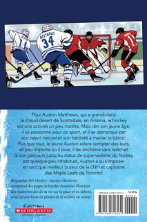 Couverture arri&egrave;re_Biographie-BD-Hockey : Auston Matthews