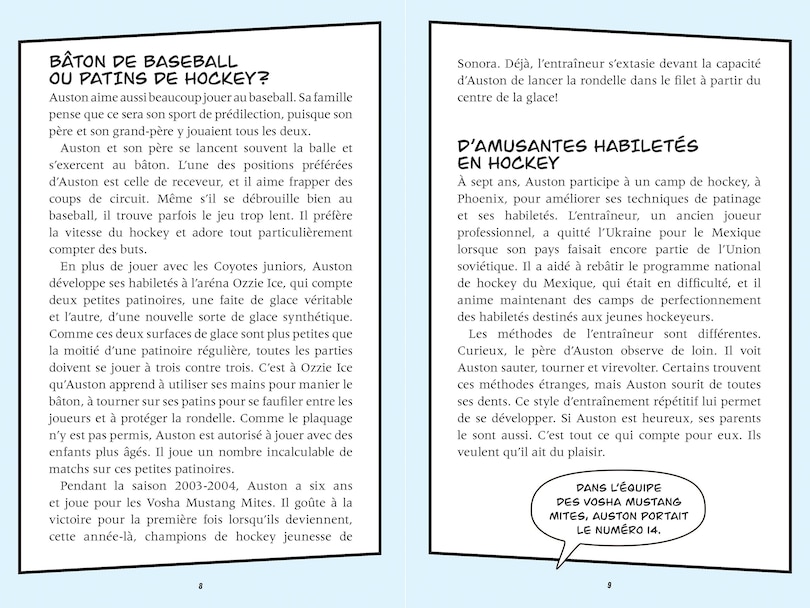 Aper&ccedil;u du contenu_Biographie-BD-Hockey : Auston Matthews