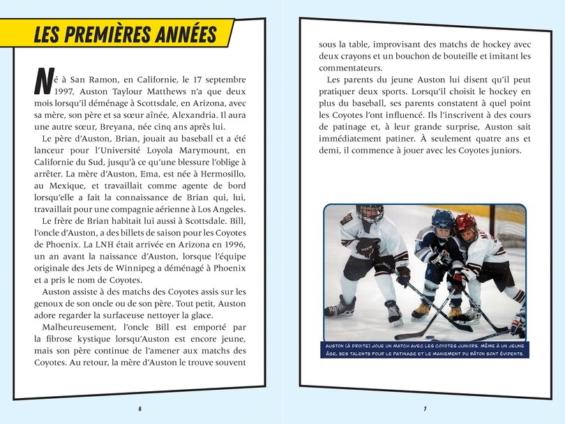 Aper&ccedil;u du contenu 2_Biographie-BD-Hockey : Auston Matthews