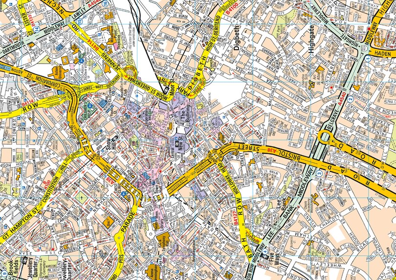 Sample content 2_Birmingham A-Z Pocket Street Map: Accurate street map for easy navigation