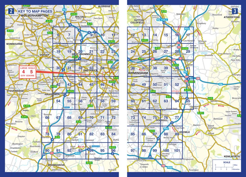 Aperçu du contenu_Birmingham A-Z Street Atlas