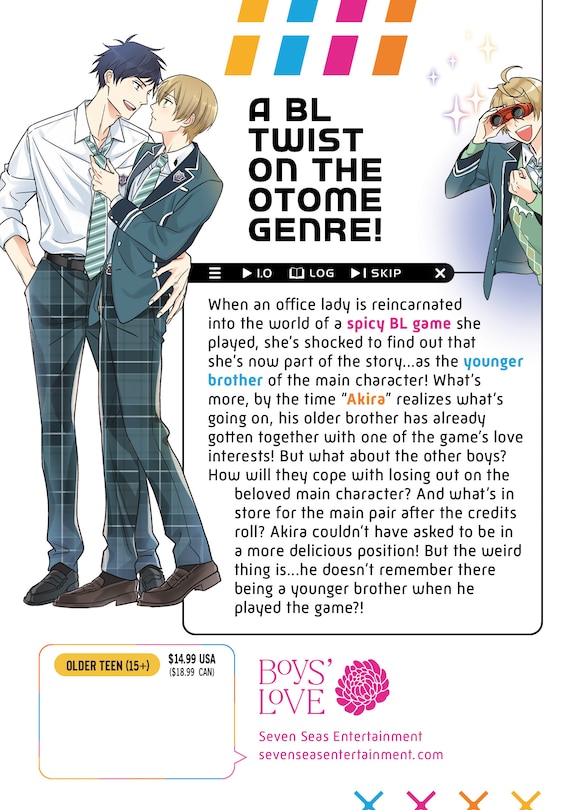 Back cover_BL Game Rebirth: My New Life as the Hero's Younger Brother Vol. 1