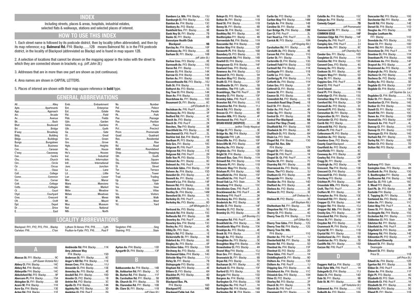 Sample content_Blackpool A-Z Pocket Street Map